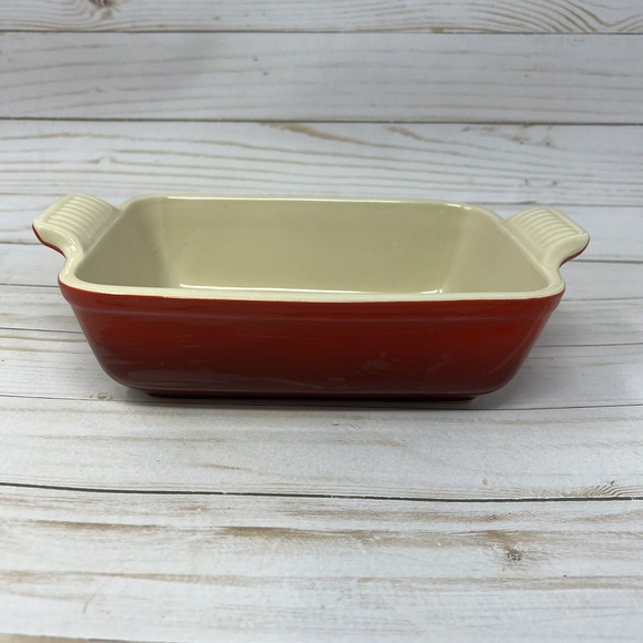 Le Creuset Other - New LE CREUSET Stoneware Rectangular Baking Dish Red 5x7 in / 24 oz / 720 ml
